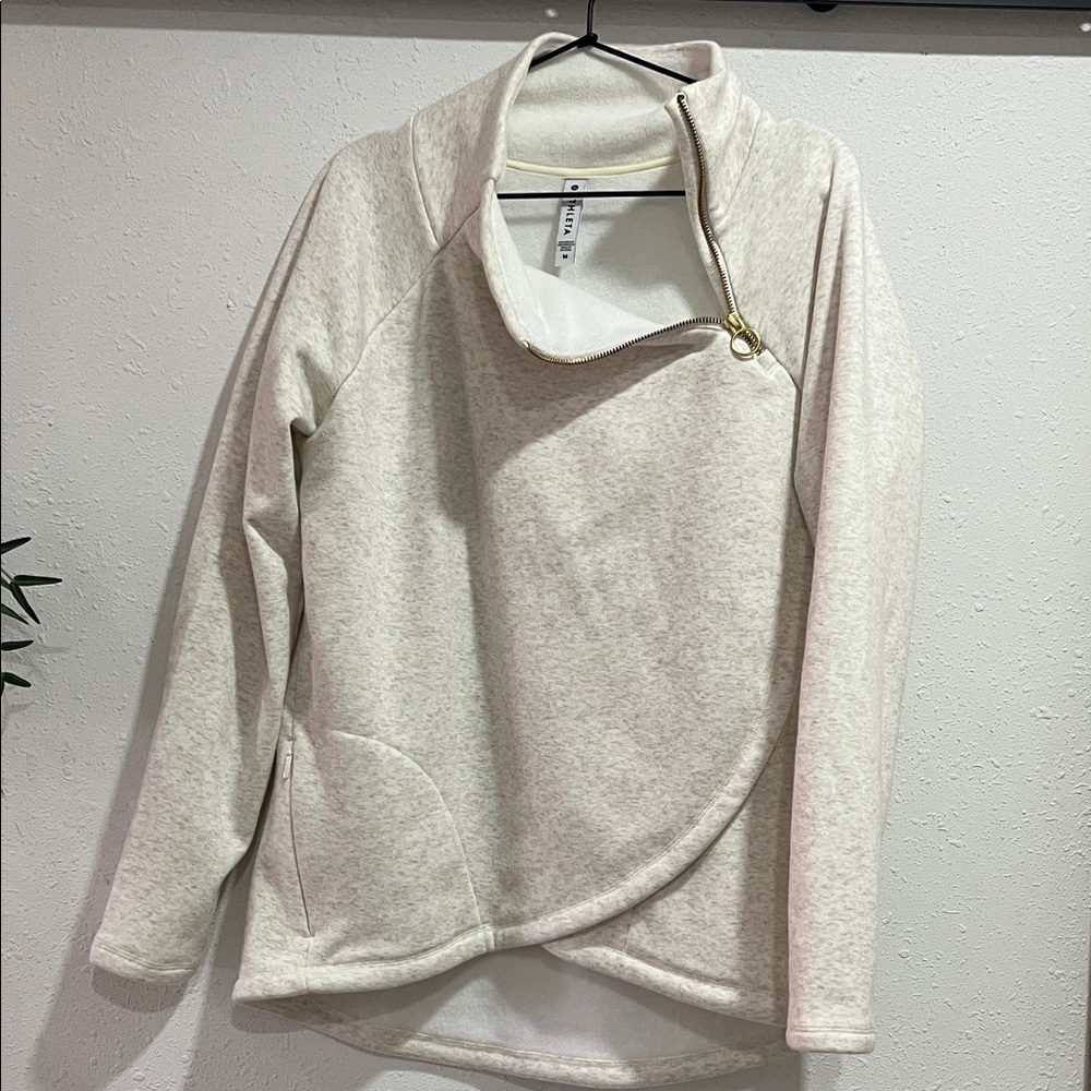 Athleta Cream Cowl Neck Sweater